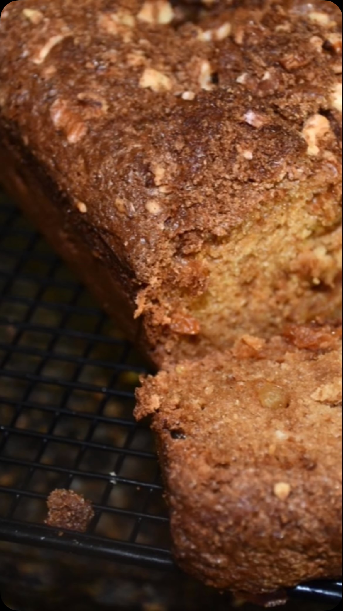 #sourraisins #bread #recipe #This bread is absolutely delicious, and the brown sugar, walnut, and cinnamon topping makes it even more rich. Sour cream and raisin also gives extra taste, and you’d never even realize they’re there! 

Ingredients:
Makes 1 loaf
1 ½ cup sour cream 
1 ½ tsp baking soda
½ cup unsalted butter, melted, and extra for greasing
1 cup sugar 
2 eggs 
½ cup raisins 
1 ¾ cup all purpose flour, extra for dusting 
2 tsp baking powder 
2 tsp ground cinnamon 
½ tsp salt
¼ cup firmly, brown sugar 
¼ cup chopped walnuts 
Method:
Preheat the oven to 350 F and grease the loaf pan then keep aside.
Take a bowl and mix sour cream and baking soda and set aside for about 5 minutes.
Add melted butter, sugar, eggs, and raisins and whisk until blended.
Take another bowl and add flour, baking powder, 1 tsp cinnamon, and salt. Then, add to the sour cream mixture and mix everything very well.
Pour the batter in the bread pan, tapping and spreading it evenly.
Take another bowl and add the remaining cinnamon, sugar and walnut. Sprinkle over the batter.
Now put the bread pan on the oven and bake for about 60 to 75 minutes or until a knife comes out clean.
Let cool for about 15 minutes and enjoy!