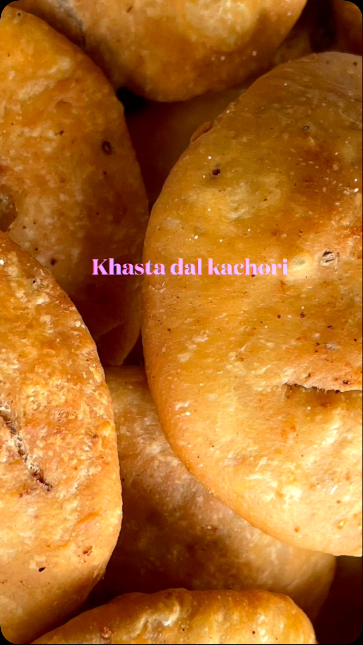 #Kachori#indianfood #kasta #teatime☕️ #snack#There is no better Indian snack than Khasta Kachori. Crispy shells stuffed with lentils and spices provide a unique taste and texture. This is a very authentic recipe for khasta kachori, you can store it for about 1 week and enjoy any time with tea or coffee.
INGREDIENTS
Serves: 6
2 cup all purpose flour
½ cup ghee
1 tsp salt (adjust to taste)
½ tsp ajwain ( carom seed)
water for kneading into dough
Filling
1 cup moong dal soaked for about 3 hours or overnight
1 tsp salt (adjust to taste)
2 tsp crushed fennel seed
2 tsp red chili powder (adjust to taste)
2 tsp amchoor powder (Dried mango powder)
1 tsp ginger powder
1 tsp hing
½ cup besan
1 tsp cumin seed
1 tsp garam masala
2 tsp oil plus additional oil for frying
Method
Dough
Take a bowl and add flour, salt, ajwain (Carom) and ½ cup oil.
Mix and make a hard dough with water.
Let the dough sit for about an hour
Separate the dough into 16 equal sized pieces
Filling
Grind soaked dal in a food processor, so that it is little granular and not fine paste.
Take a wok or fry pan and put on slow - medium heat.
Add 2 tbsp oil and wait until hot, add cumin seed and hing.
When crackling starts, add dal and stir for about 15 minutes (or more until dry).
Add red chili powder, salt, fennel seed, ginger powder, amchoor powder and garam masala. Stir for a couple of minutes.
Let it cool for about ½ hour or more. Grind in a food processor to remove chunks, if required.
Roll one piece of dough (about 2 inch diameter) and add about 2 tbsp of dal mixture. Fold well, seal and roll again ensuring the filling does not come out. Repeat the process till you have rolled all Kachoris.
Let the Kachori sit out and dry for about ½ hour.
Heal oil in a fry pan or a deep fryer on medium heat
When oil is hot, reduce the heat and fry the kachoris until golden on both side
Make all kachori in the same manner.
Serve with any chutney!
Enjoy!