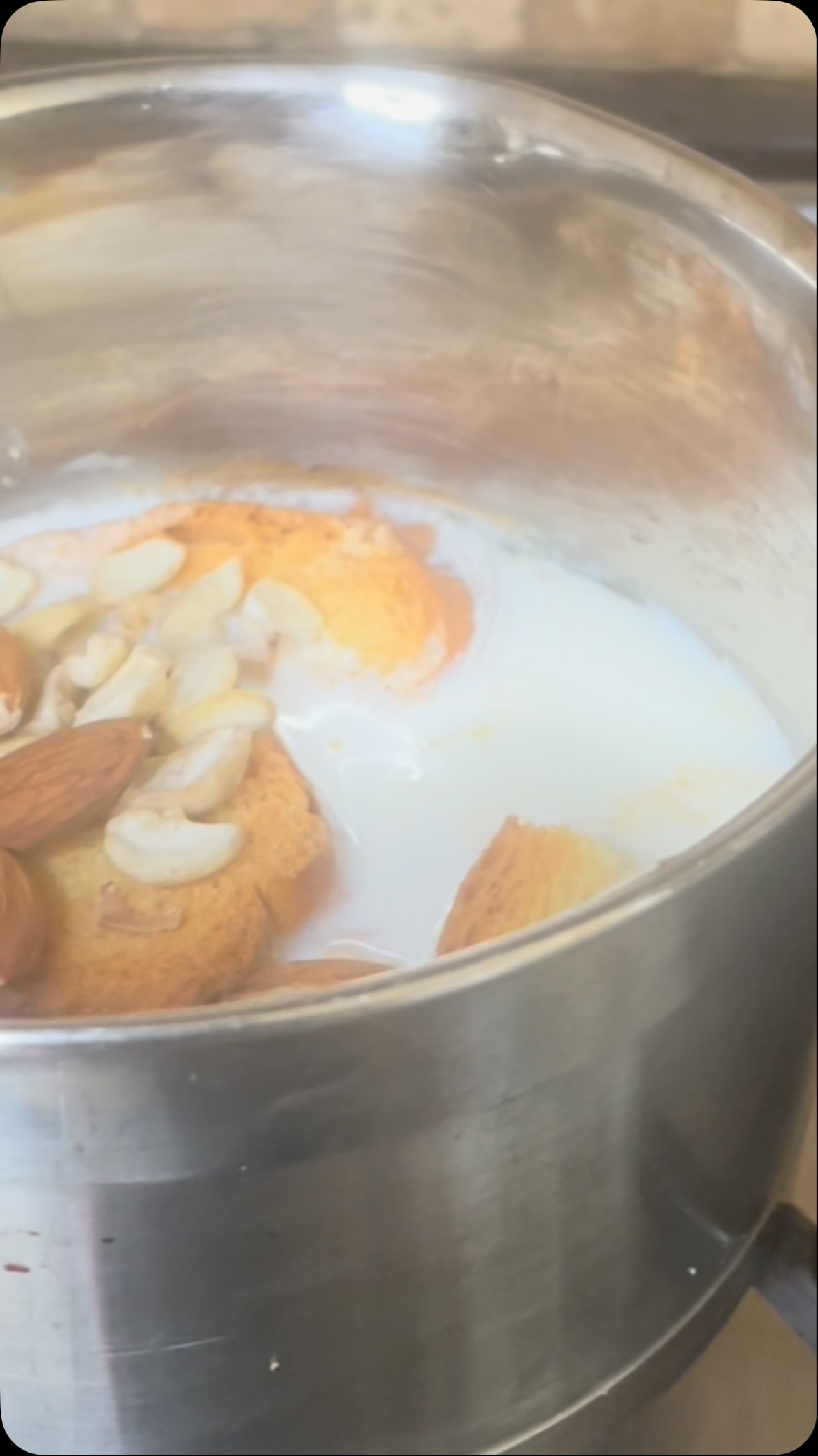 #Shahi Rusk Malai Ice Cream 🍨#icecream cream
Everyone is sharing rusk ice cream recipes these days, so I thought I’d share my own version! This ice cream is rich, creamy, packed with nuts, and tastes just like homemade malai kulfi#recipeon👇🏾 
Serves: 2
Ingredients
	●	1 cup whole milk
	●	4 rusks
	●	2 tbsp cashews
	●	2 tbsp almonds
	●	2 tbsp pistachios
	●	1 tsp cardamom powder
	●	2 tbsp sugar (or to taste)
	●	A few saffron strands
	●	Extra pistachios for garnish
Method
	1.	Bring the milk to a boil.
	2.	Add the rusks, cashews, almonds, pistachios, cardamom powder, sugar, and saffron. Mix well.
	3.	Transfer the mixture to a blender and blend for about 2 minutes, or until completely smooth.
	4.	Pour into a freezer-safe tray or container.
	5.	Garnish with chopped pistachios.
	6.	Freeze overnight, or for 7–8 hours, until firm.
Serve and enjoy this rich, creamy, kulfi-style treat! 😋
